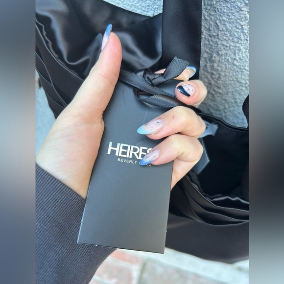 Heiress Beverly Hills Black Halter Satin Cutout Flower Dress New with Tags! - Picture 13 of 15